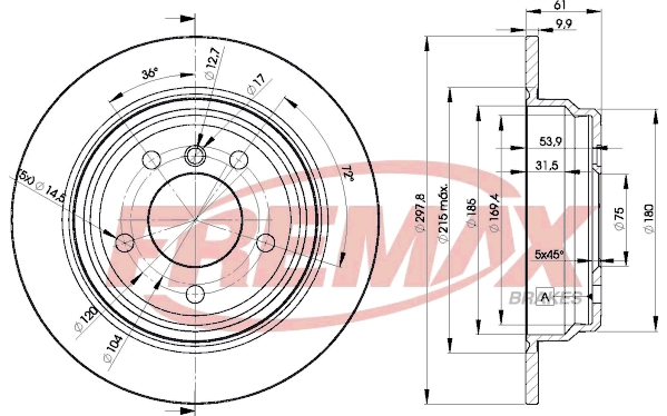 Disque de frein FREMAX BD-4129