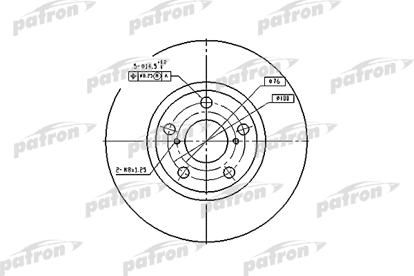 Disque de frein PATRON PBD4046