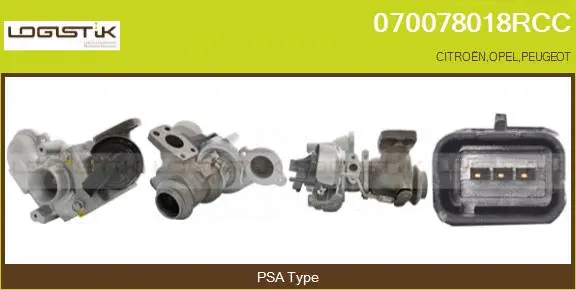 Turbocompresseur, suralimentation LGK 070078018RCC