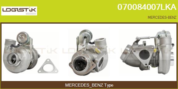 Turbocompresseur, suralimentation LGK 070084007LKA