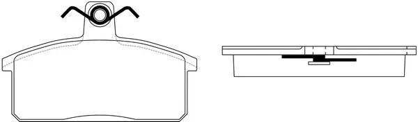 Kit de plaquettes de frein, frein à disque SB BP29201