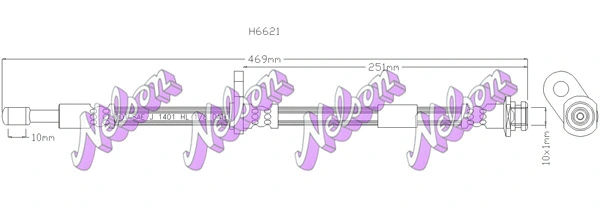 Flexible de frein KAWE H6621