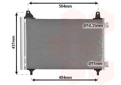 Condenseur, climatisation VAN WEZEL 40015705