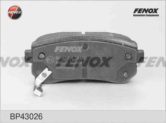 Kit de plaquettes de frein, frein à disque FENOX BP43026