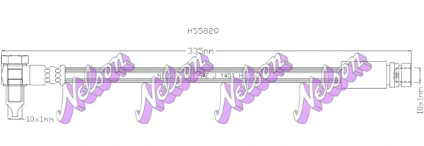 Flexible de frein KAWE H5582Q