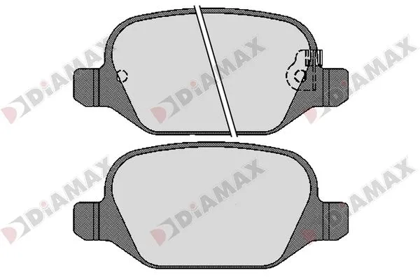 Kit de plaquettes de frein, frein à disque DIAMAX N09285