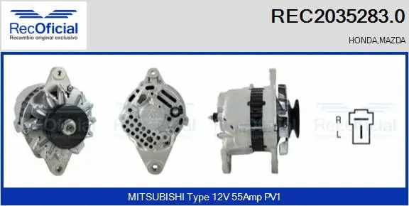 Alternateur RECOFICIAL REC2035283.0