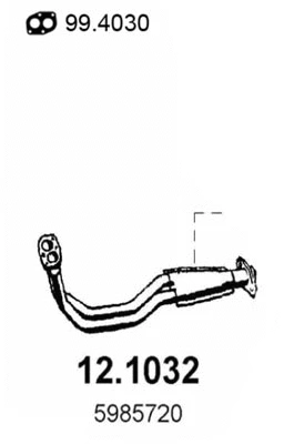 Tuyau d'échappement ASSO 12.1032