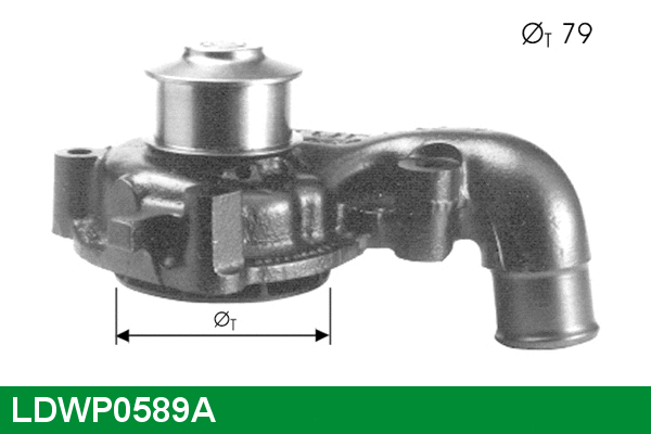 Pompe à eau, refroidissement du moteur LUCAS LDWP0589A