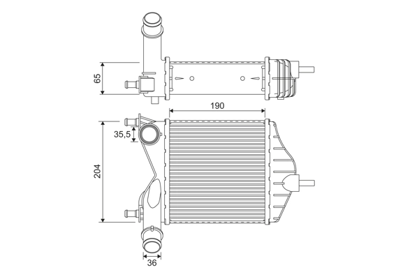 Refroidisseur d'air de suralimentation VALEO 817882