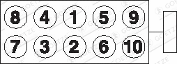 Jeu de boulons de culasse de cylindre GOETZE 22-15010B