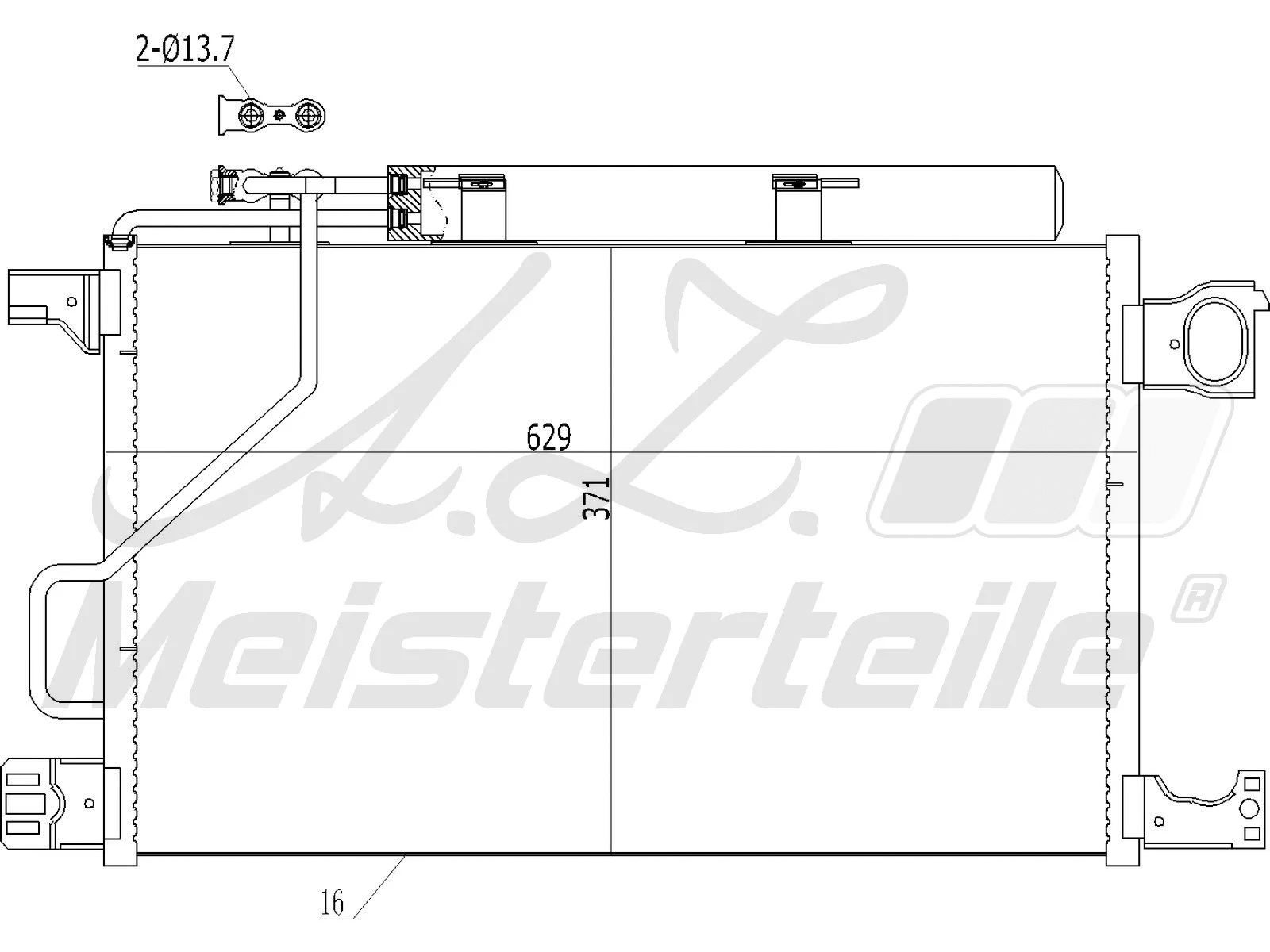 Condenseur, climatisation A.Z. Meisterteile AZMT-45-030-1086