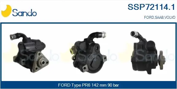Pompe hydraulique, direction SANDO SSP72114.1