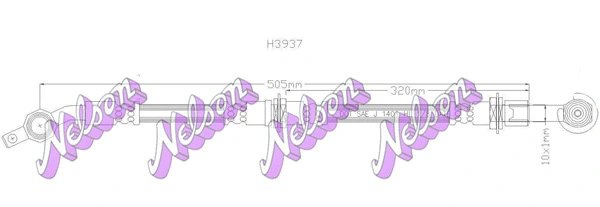 Flexible de frein KAWE H3937