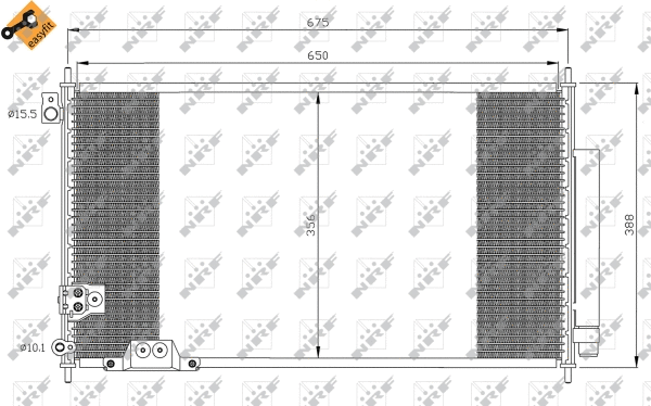 Condenseur, climatisation NRF 35740
