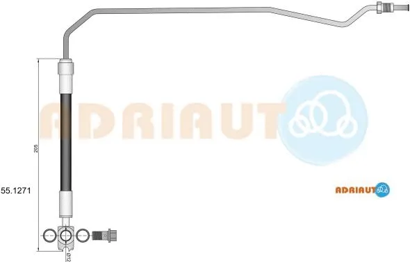 Flexible de frein ADRIAUTO 55.1271