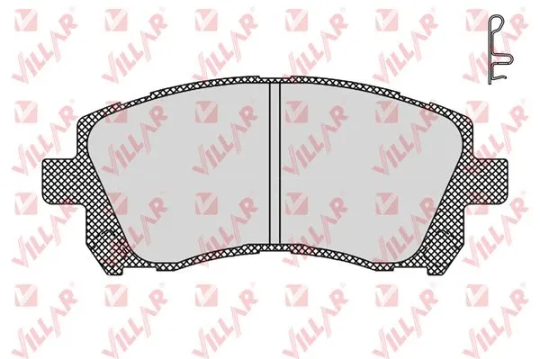Kit de plaquettes de frein, frein à disque VILLAR 626.0713