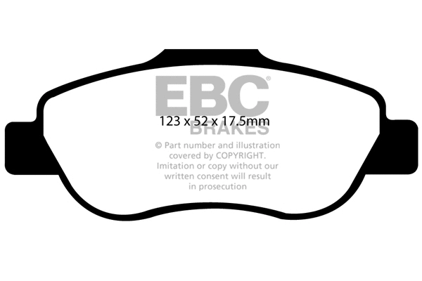 Kit de plaquettes de frein, frein à disque EBC Brakes DP21573