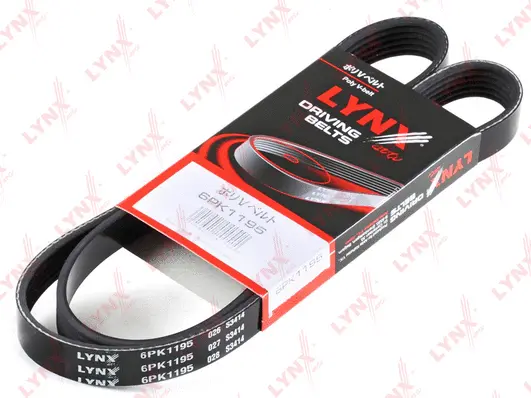 Courroie trapézoïdale à nervures LYNXAUTO 6PK1195