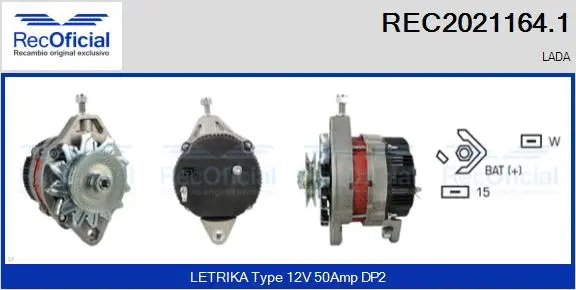 Alternateur RECOFICIAL REC2021164.1