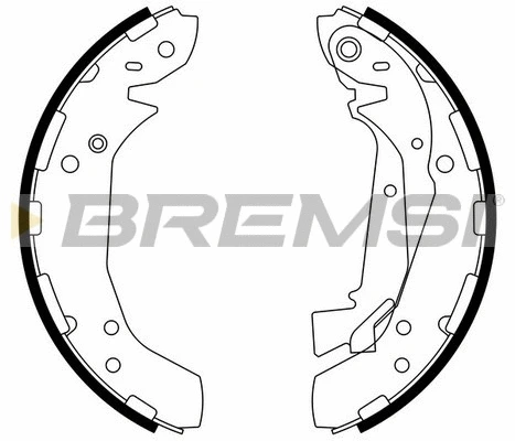 Jeu de mâchoires de frein BREMSI GF0742