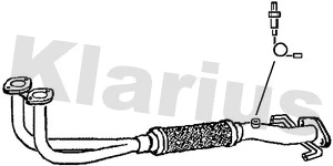 Tuyau d'échappement KLARIUS 301067