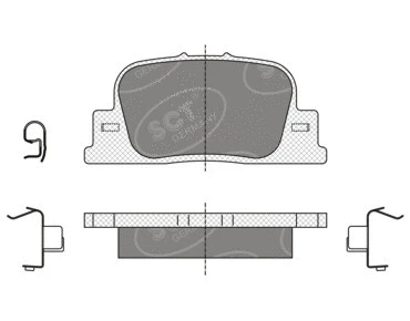 Kit de plaquettes de frein, frein à disque SCT - MANNOL SP 335 PR