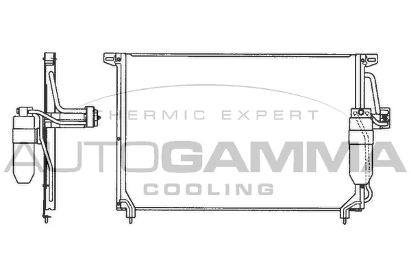 Condenseur, climatisation AUTOGAMMA 101714
