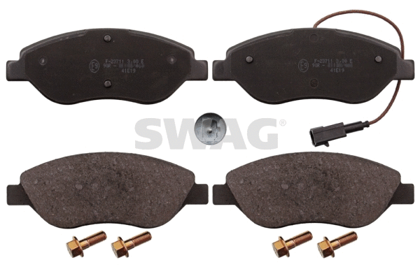 Kit de plaquettes de frein, frein à disque SWAG 70 11 6013