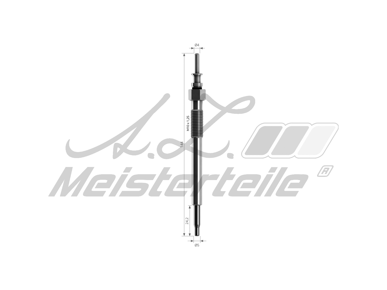 Bougie de préchauffage A.Z. Meisterteile AZMT-49-040-1039