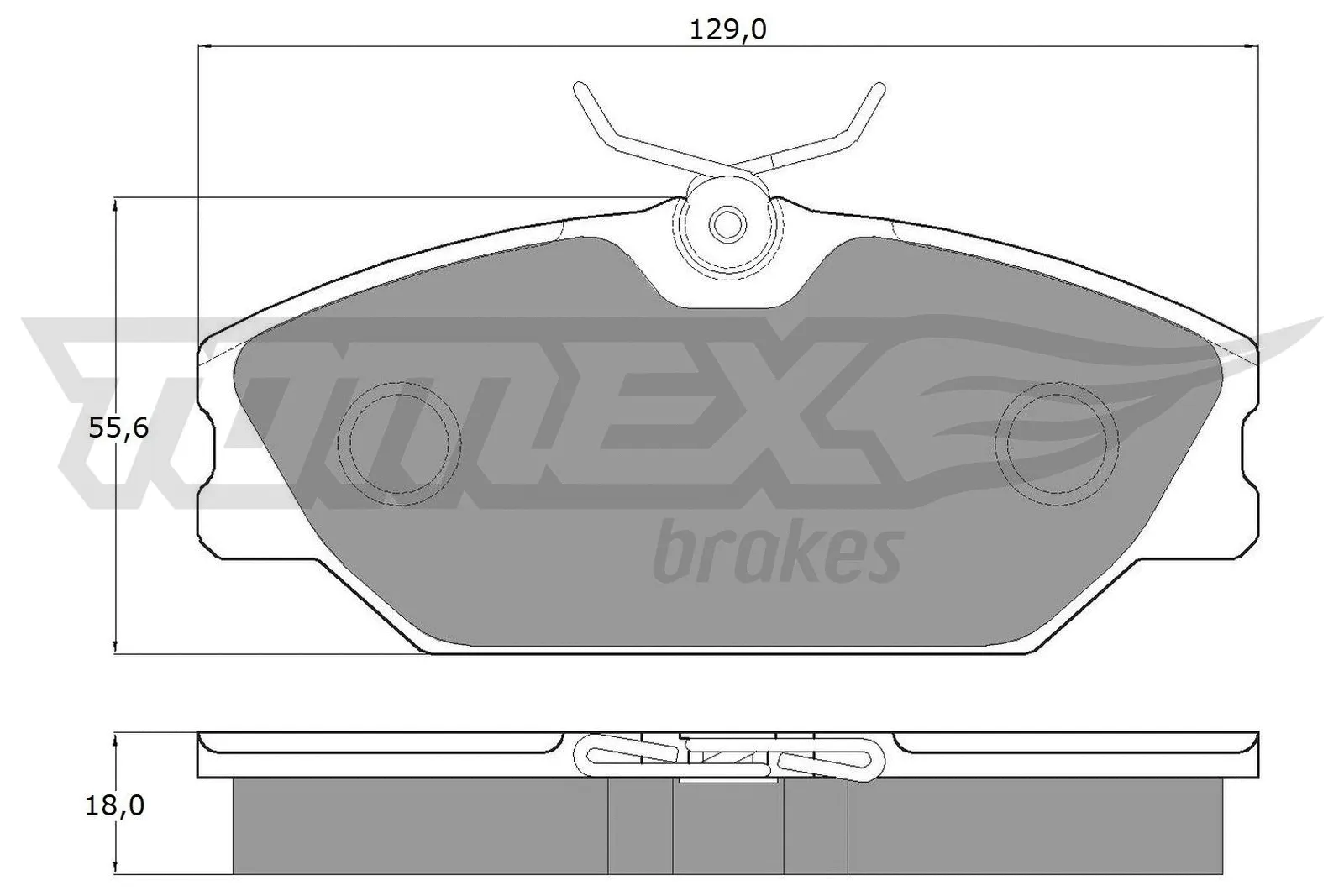 Kit de plaquettes de frein, frein à disque TOMEX Brakes TX 10-771