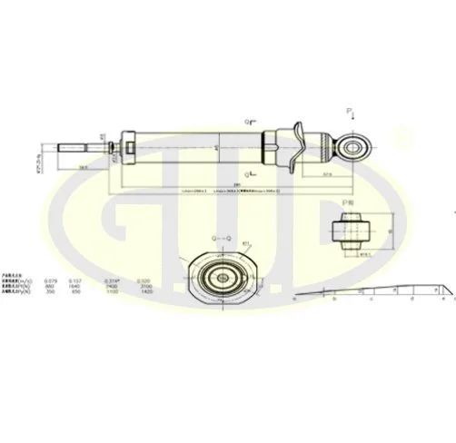 Amortisseur G.U.D. GSA341815