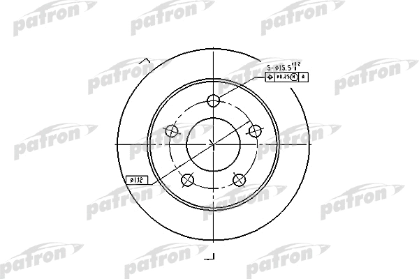 Disque de frein PATRON PBD4038