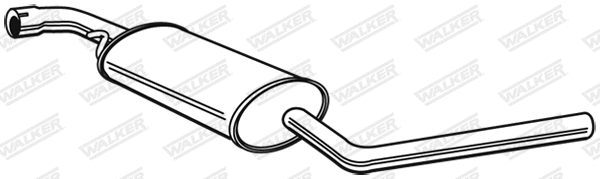Silencieux central WALKER 21036