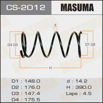Ressort de suspension MASUMA CS-2012