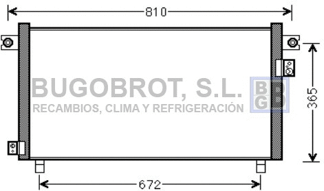 Condenseur, climatisation BUGOBROT 62-DN5330
