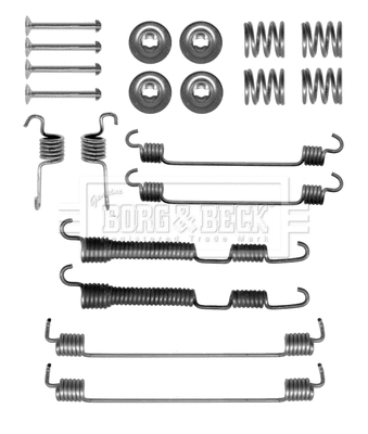 Kit d'accessoires, mâchoire de frein BORG & BECK BBK6255