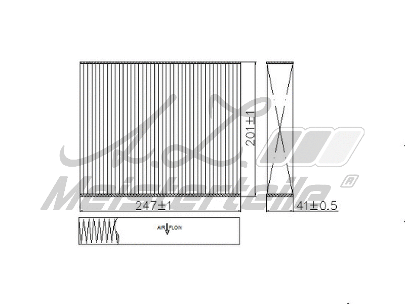 Filtre, air de l'habitacle A.Z. Meisterteile AZMT-41-010-1793