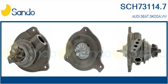 Groupe carter, turbocompresseur SANDO SCH73114.7