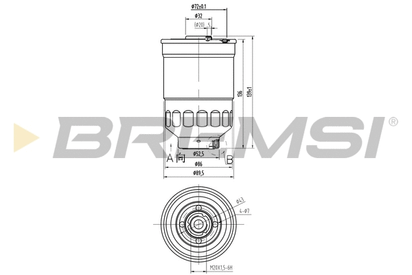 Filtre à carburant BREMSI FE0797