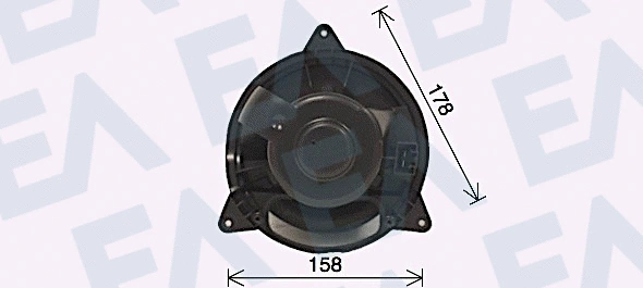 Moteur électrique, pulseur d'air habitacle EACLIMA 42A22023