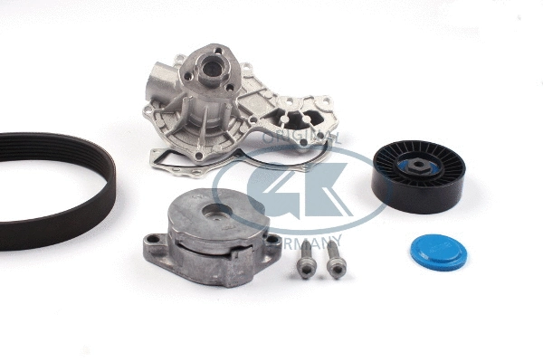Pompe à eau+Jeu de courroie trapézoïdale à nervures GK K980148H