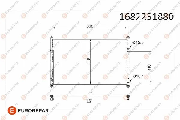 Condenseur, climatisation EUROREPAR 1682231880