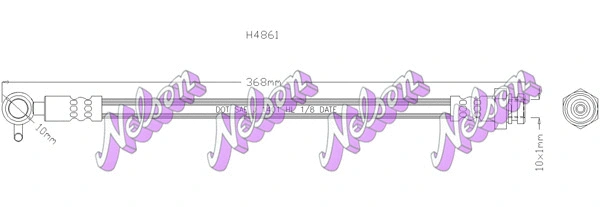Flexible de frein KAWE H4861