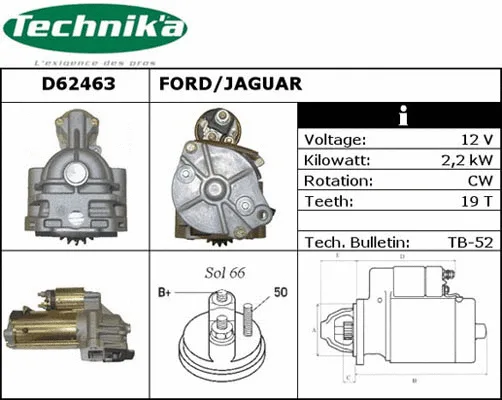 Démarreur Technika D62463