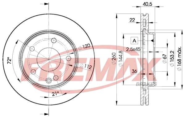 Disque de frein FREMAX BD-0113