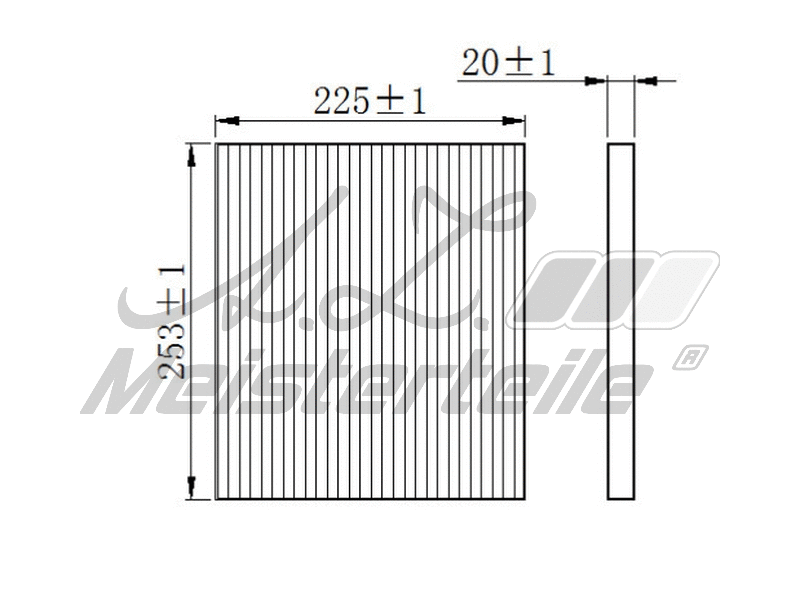 Filtre, air de l'habitacle A.Z. Meisterteile AZMT-41-010-1544