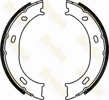 Jeu de mâchoires de frein, frein de stationnement Brake ENGINEERING SH2580