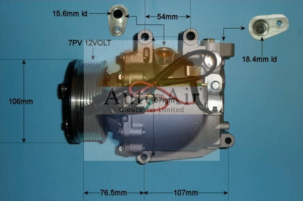Compresseur, climatisation AUTO AIR GLOUCESTER 14-4992P