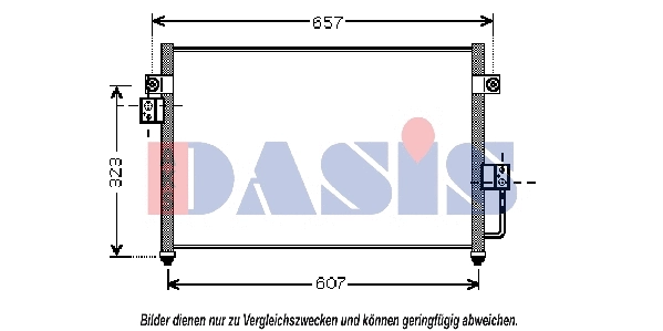 Condenseur, climatisation AKS DASIS 512026N